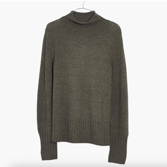 Madewell Sweaters - Madewell Donegal Inland Turtleneck Wool Sweater Forest Green